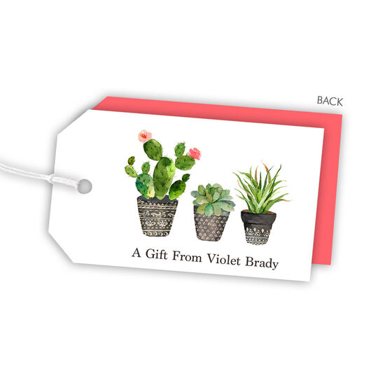 Potted Garden Hanging Gift Tags